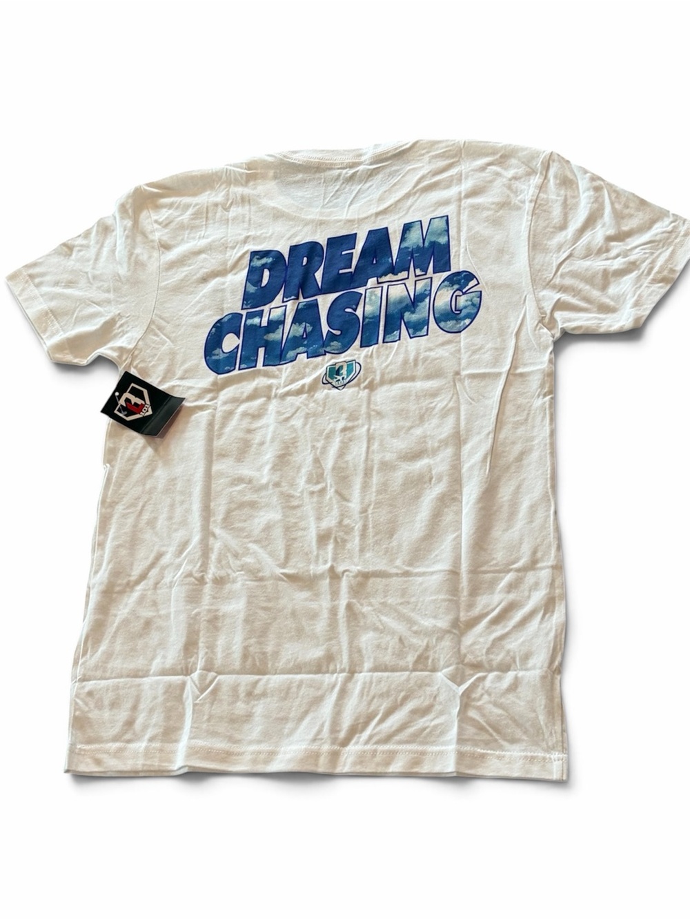 Men’s Small Baseball Lifestyle 101 Short Sleeve T-Shirt White Dream Chasing